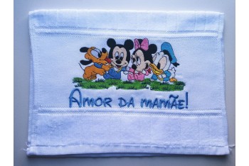 TOALHA DE BOCA OU ESCOLAR TURMA DO MICKEY BEBÊ